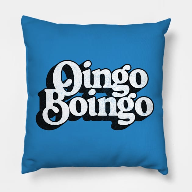 Oingo Boingo // Retro Fan Art Design Pillow by DankFutura