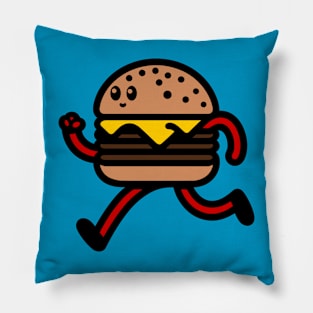 Running Burger Pillow