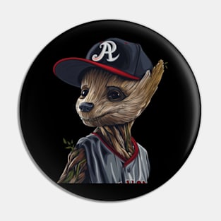 Groot Vs Atlanta Braves Pine Power Play Pin