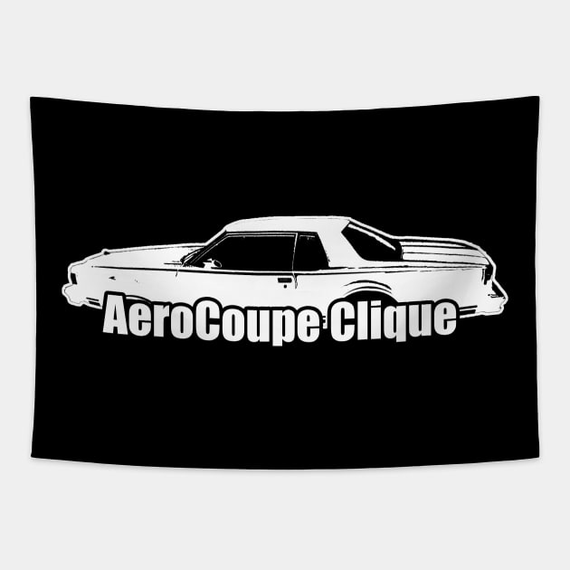 Aero coupe Clique Caprice Tapestry by Black Ice Design