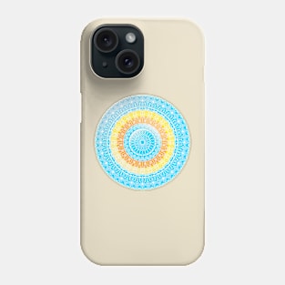 BEAUTIFUL SUNRISE OVER BEACH MANDALA ART Phone Case