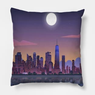 New York City That Never Sleeps - Reflection Pillow