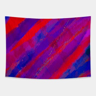 Watercolor Reds and Blues Tapestry