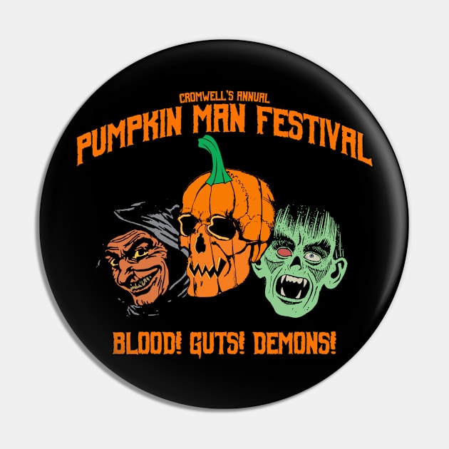 Cromwell's Annual Pumpkin Man Festival - The Pumpkin Man Pin by SouthRidgeFilms