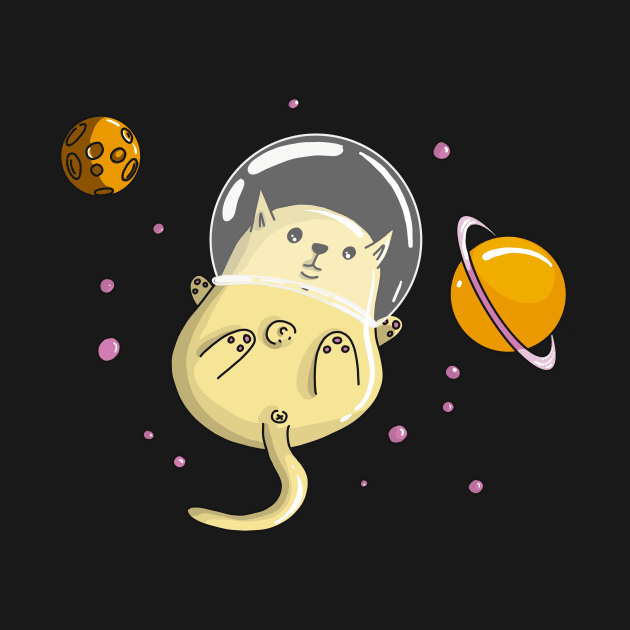 Astro Cat Astronaut Universe by Acid_rain