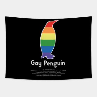 Gay Penguin G9w - Can animals be gay series - meme gift t-shirt Tapestry
