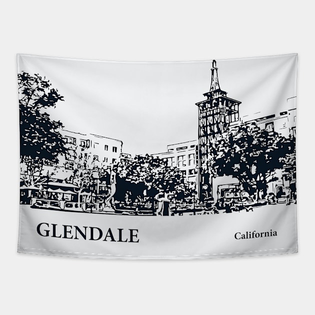 Glendale - California Tapestry by Lakeric