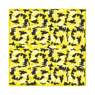 Army camouflage yellow pattern T-Shirt