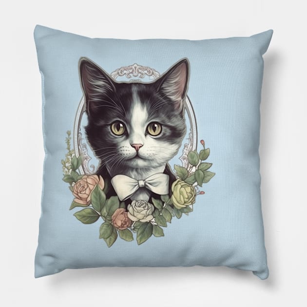 Gentleman Kitten Pillow by Pet And Petal