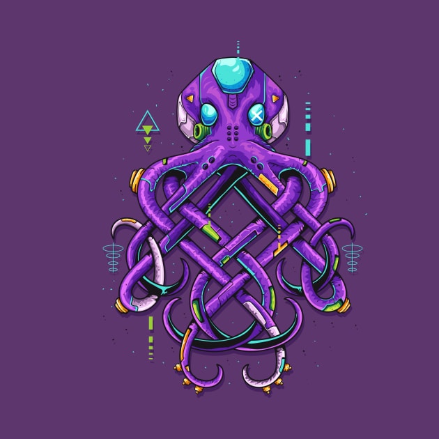 Kraken Mecha- Octopus by almalikstoryteller