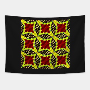 Red Yellow Chysanthemum Pattern Number 1 Tapestry