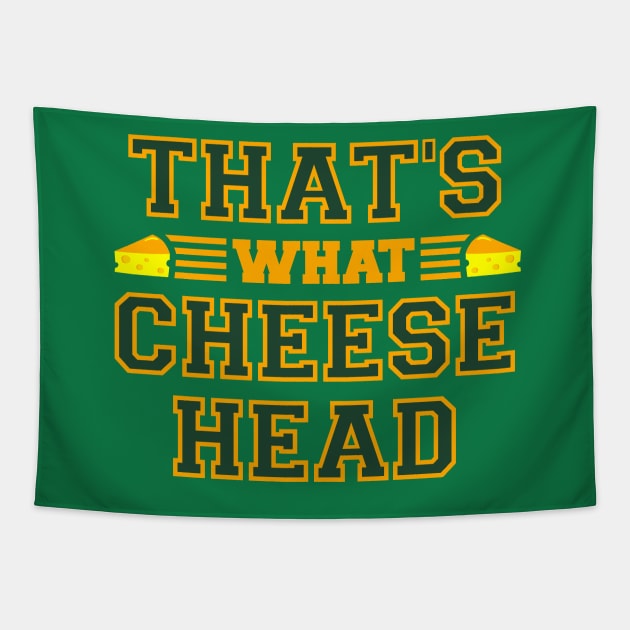 That's What Cheese Head Tapestry by a_man_oxford