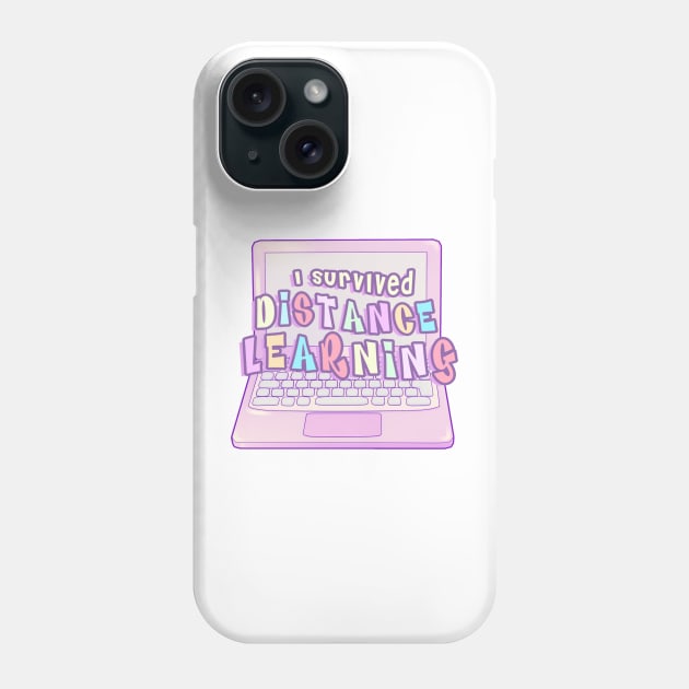 I Survived Distance Learning Phone Case by VelvepeachShop