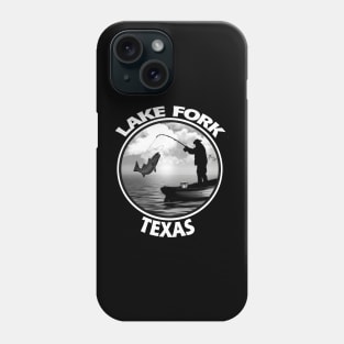 Lake Fork Texas  Fishing Boating Outdoor Life Wood County Texas Phone Case
