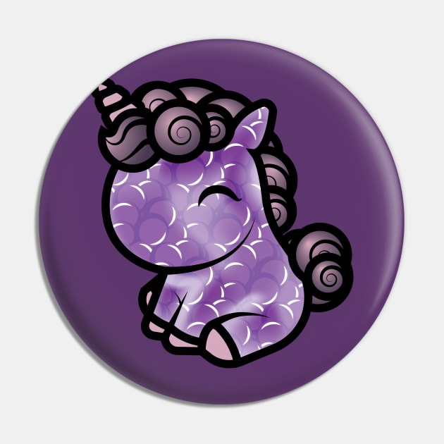 Bubbles, The Tooniefied Unicorn Pin by Tooniefied