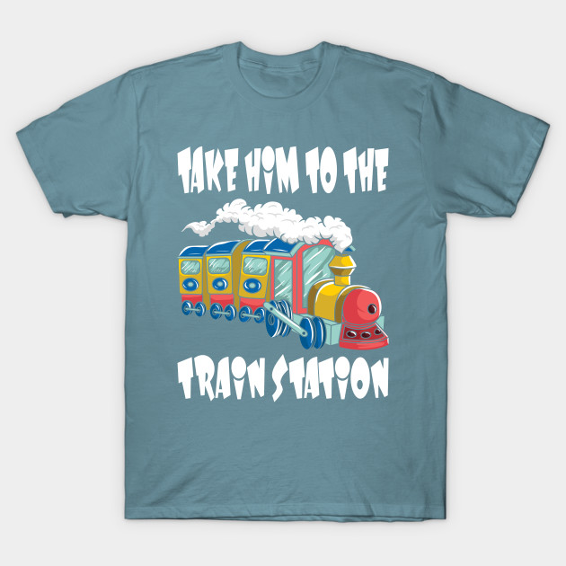 Discover Children's Railway Locomotive Station Train Motif - Train - T-Shirt