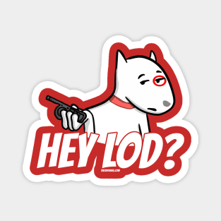 Essential Employee Dog With Walkie Hey LOD Magnet