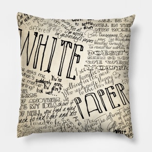 Marillion "White Paper" Pillow