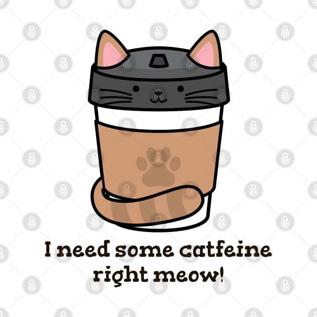 I need some catfeine right meow! Coffee Cats by Distinkt