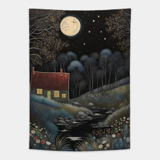 Tiny House in Forest Tapestry