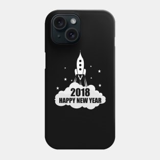 Happy New Year Rocket 2018 Year of the Dog Phone Case