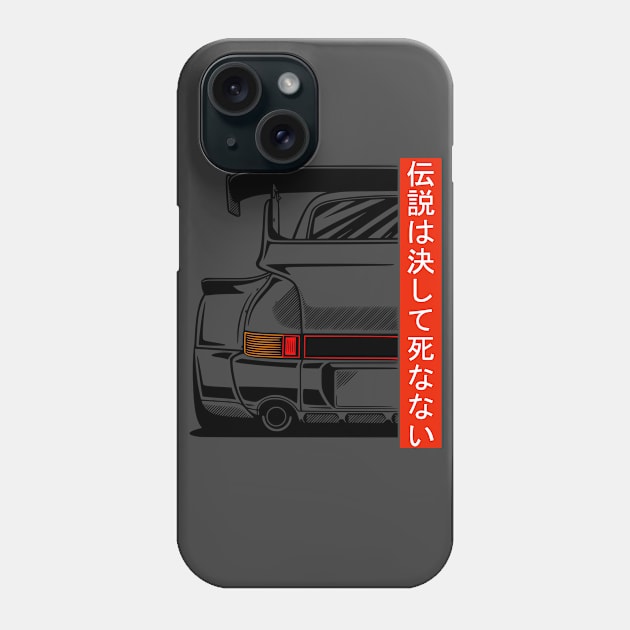 Classic 911 964 RWB JDM Oldtimer Phone Case by Automotive Apparel & Accessoires