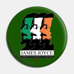 James Joyce as a Young Revolutionary Pin