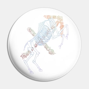 Sagittarius Skeleton - Colour outline Pin
