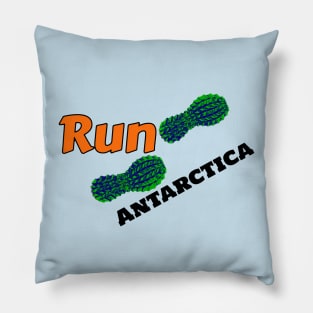 White Continent Running Pillow