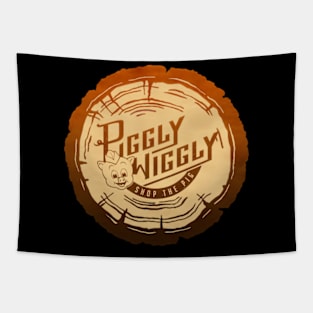 piggly wiggly vintage new design wood Tapestry