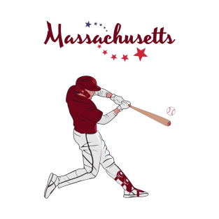 Massachusetts USA Baseball T-Shirt