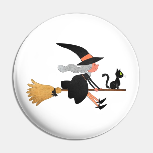 the little witch Pin by Sunshine Corner