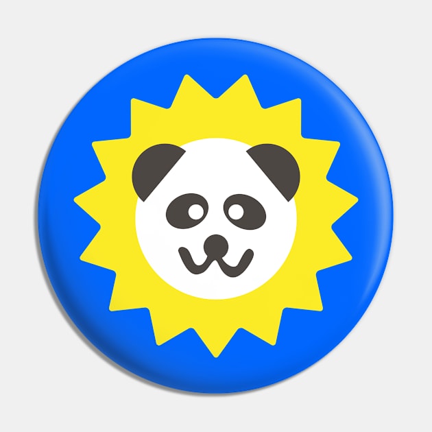 Sunny Panda Pin by kirstiedesign