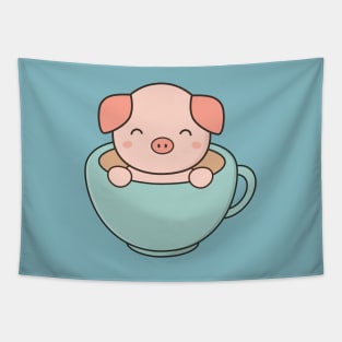 Kawaii Cute Pig Tapestry