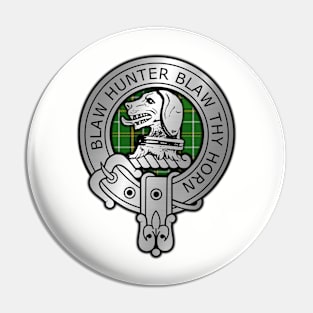 Clan Forrester Crest & Hunting Tartan Pin