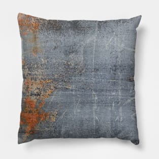 Scratched metal texture Pillow