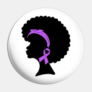 pancreatic cancer Awareness Ribbons T shirt For Women Pin