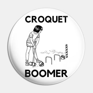 Croquet Boomer Pin