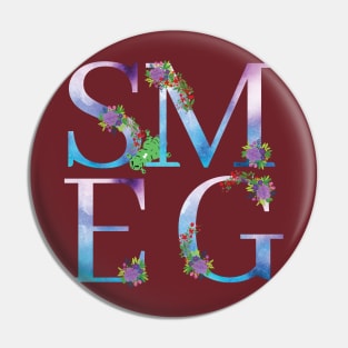 Smeg, Starbug, Floral Monogram Pin