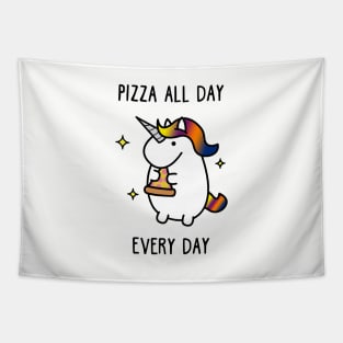 Pizza All Day Every Day Women Unicorn Tapestry