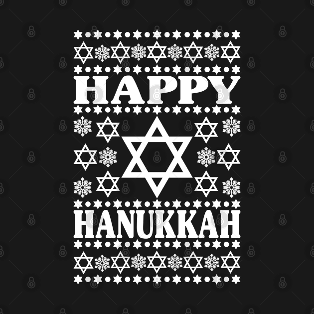 Happy Hanukkah - Jewish Holiday Gift For Men, Women & Kids by Art Like Wow Designs