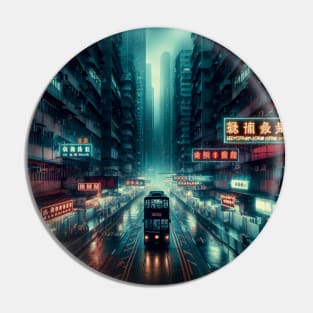 Cyberpunk City Pin