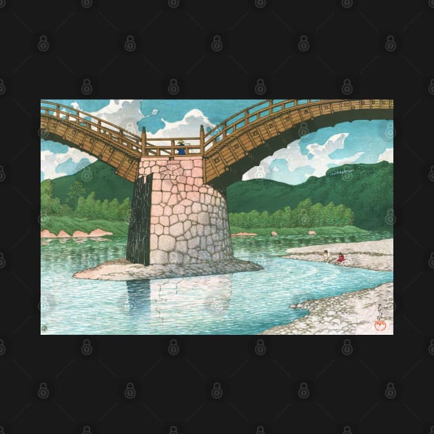 Kintai Bridge at Suou by Kawase Hasui by Takeda_Art