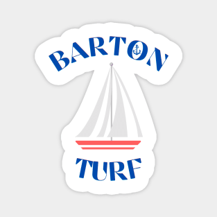 Barton Turf on the Norfolk Broads Sailboat Magnet