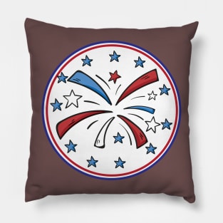 4th of July USA american indpendence Day Pillow