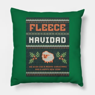 Funny Feliz Navidad Ugly Christmas Sweater Shirt Pillow