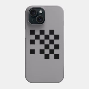 checkboard geometric design Phone Case