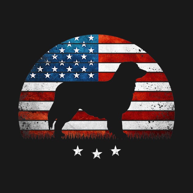 4th Of July Australian Shepherd America Distressed Flag Premium by Macy XenomorphQueen