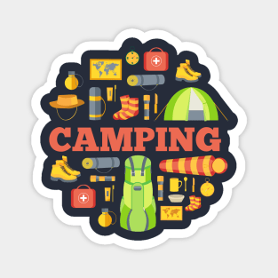 camping concept Magnet