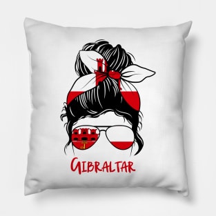 Gibraltar girl, Gibraltar Flag, Gibraltar gift heritage, Gibraltarian girlfriend Pillow